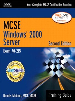 cover image of MCSE/MCSA Training Guide (70-215): Windows 2000 Server
